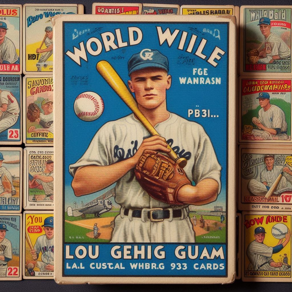 Une Carte Vintage Exceptionnelle : La 1933 World Wide Gum Lou Gehrig Vendue pour 5500$ aux Enchères