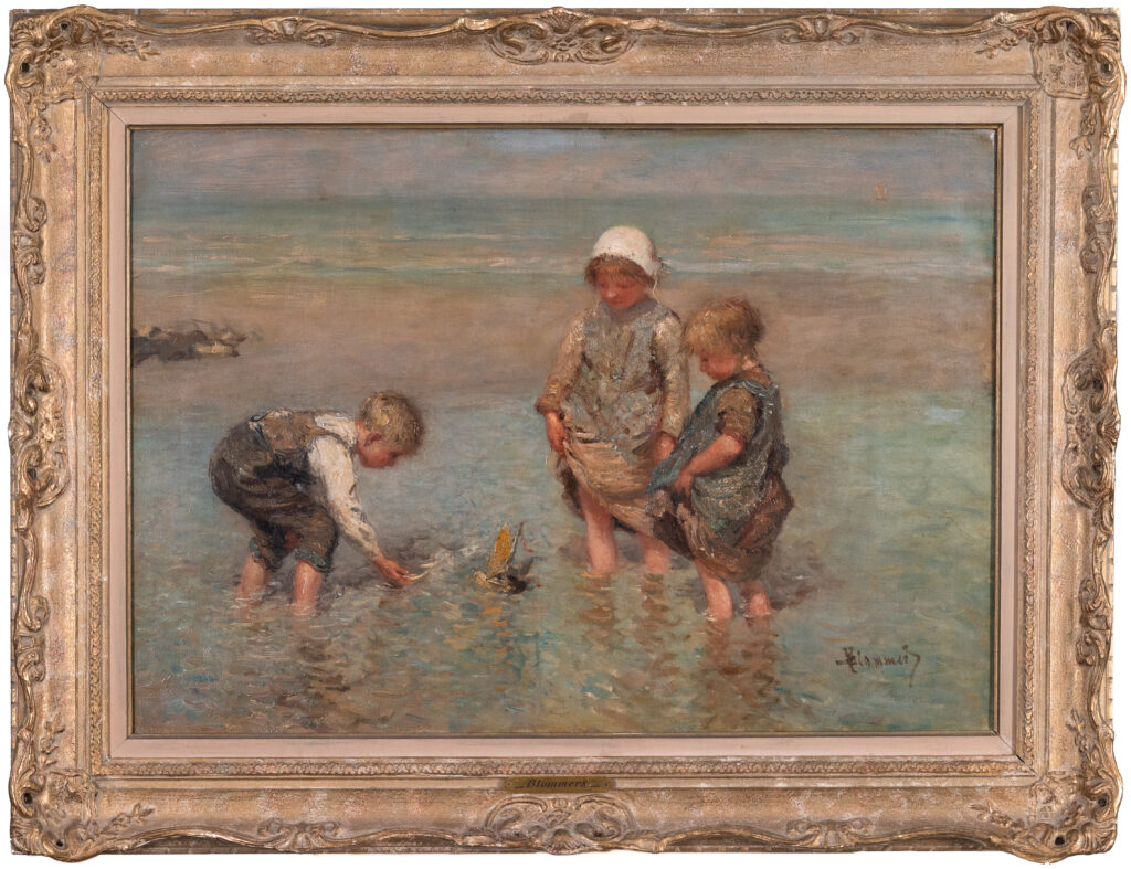 Enfants en bord de mer