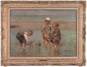 Enfants en bord de mer