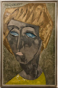 Portrait aux yeux bleus