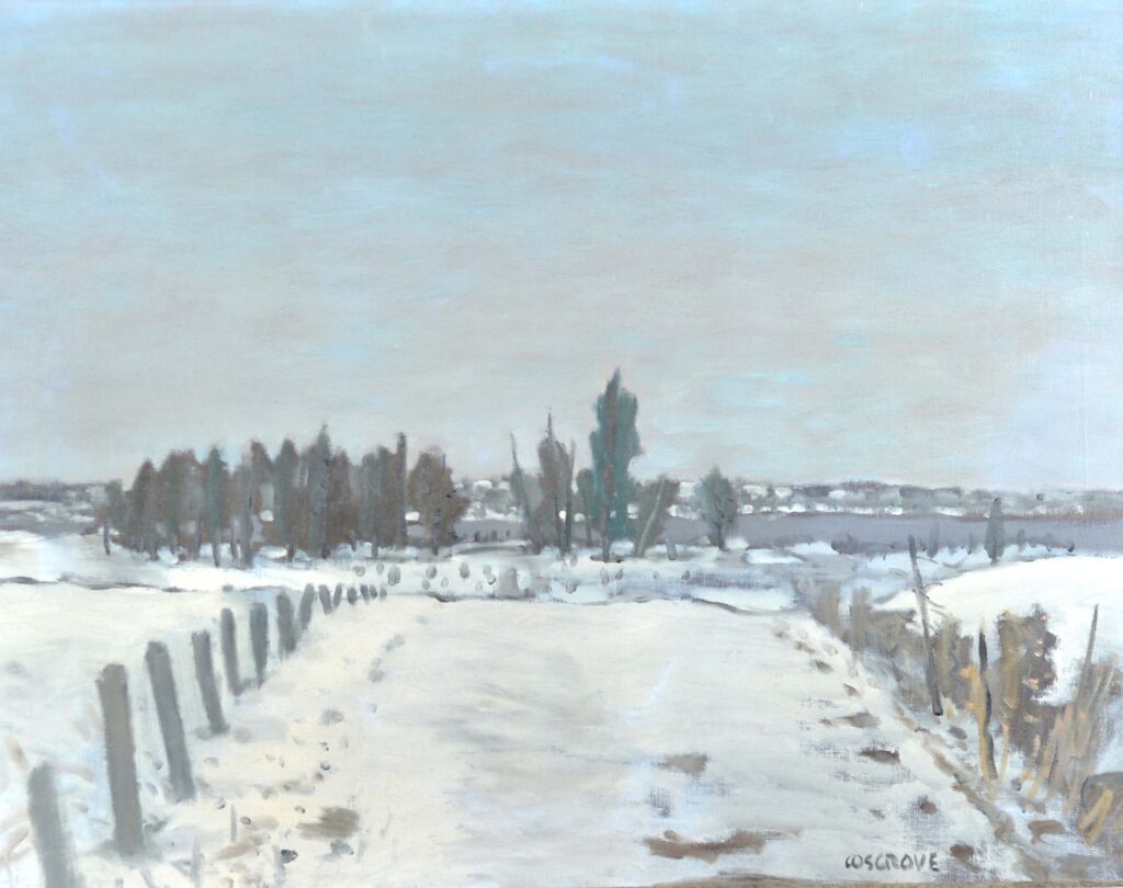 Country Road in Winter, Near Hudson