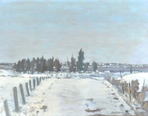 Country Road in Winter, Near Hudson