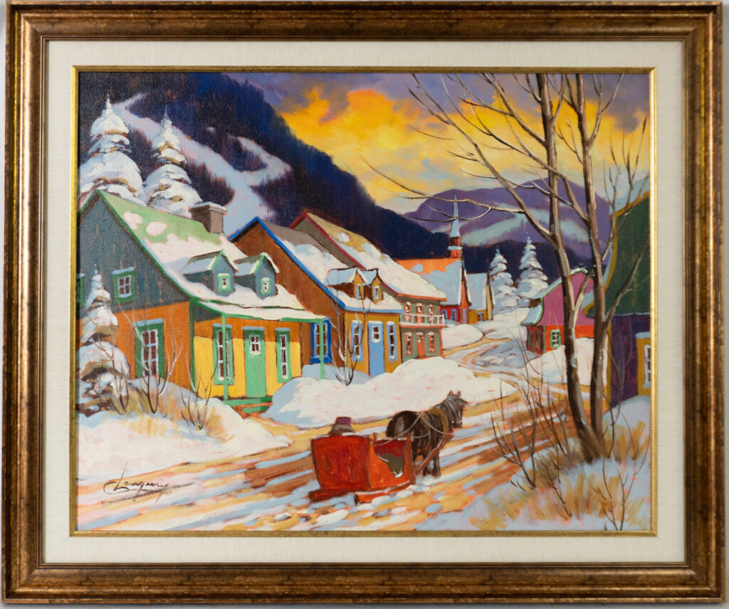 « La sleigh rouge, Charlevoix »