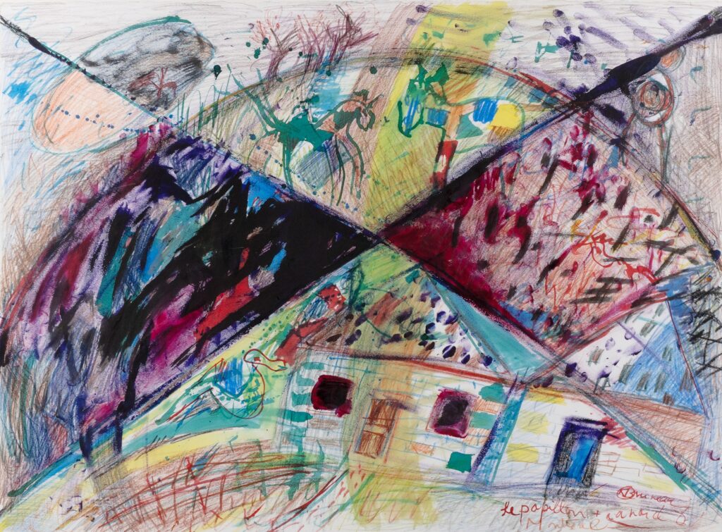 « Le papillon + renard »