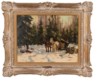 Traîneau à l&rsquo;hiver