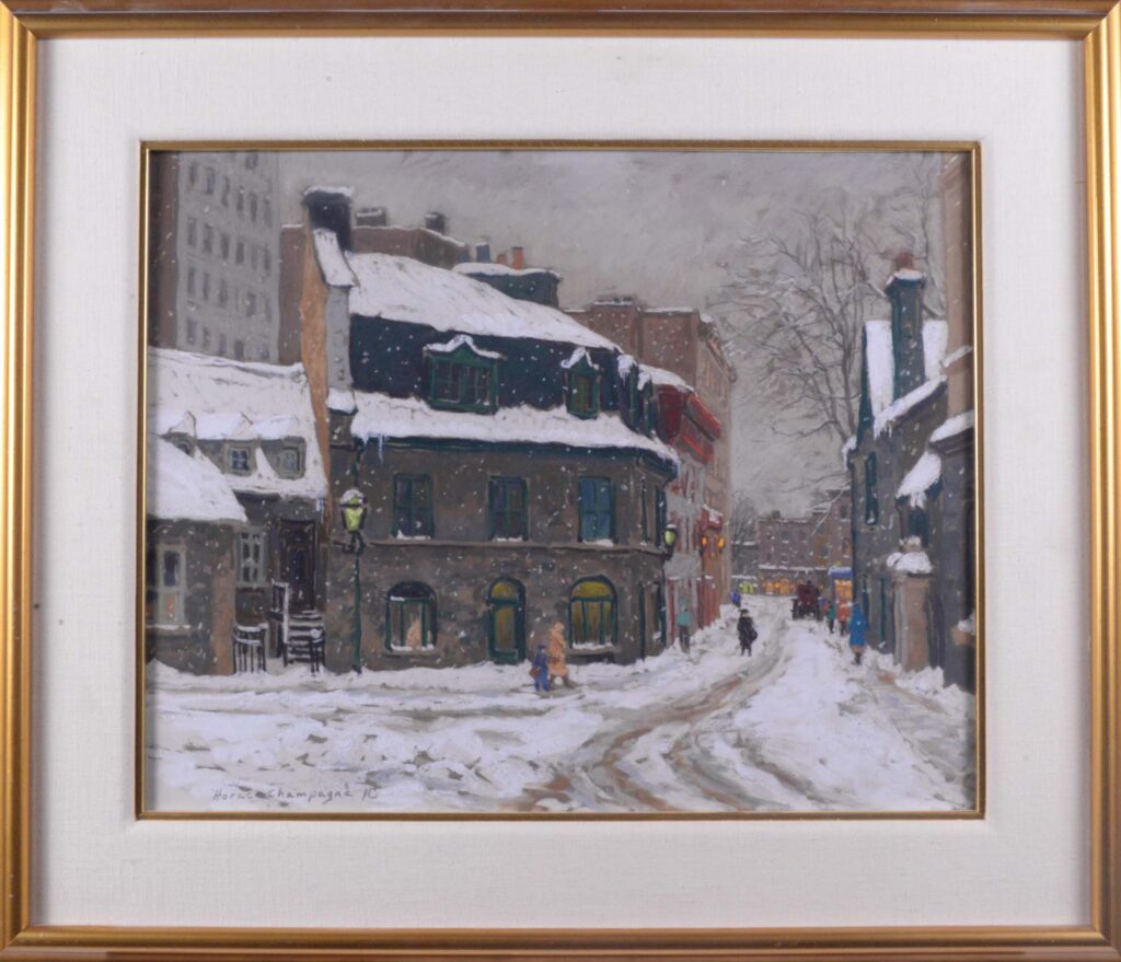 The Softest Mood of Mild March Snow, Rue Donnacona, Vieux Québec